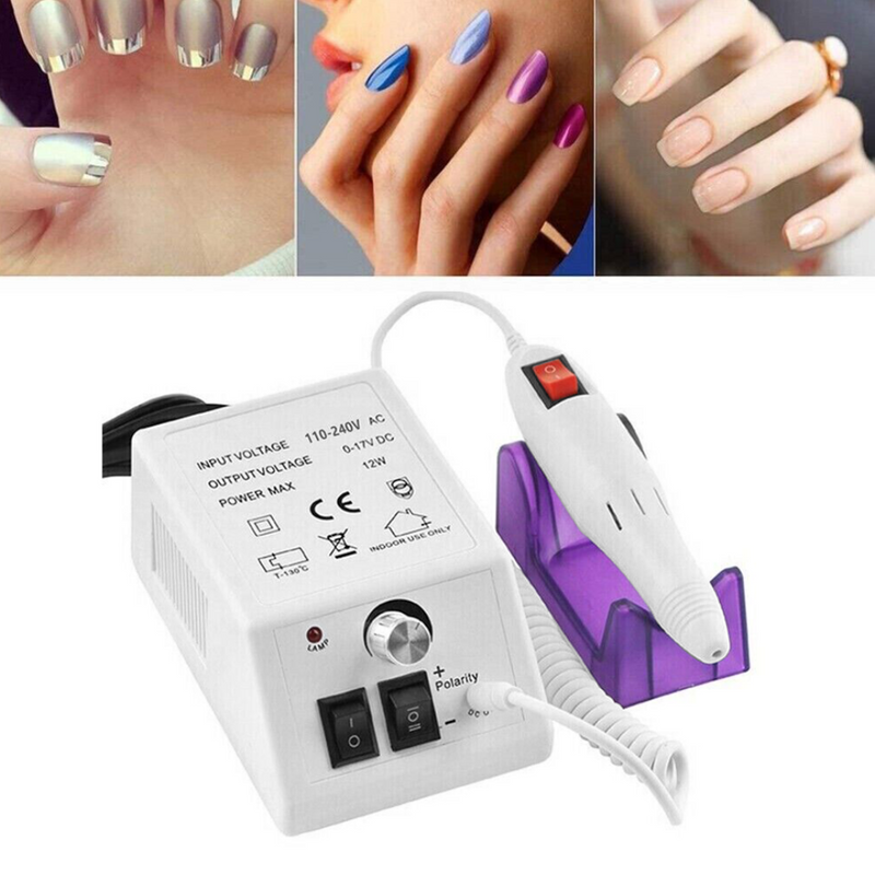 7 In 1 Art Tip Plastic Electric Manicure Toe Nail Drill Grooming Tool Kit  (White) at Rs 104/piece | Manicure Sets in Surat | ID: 22004101312